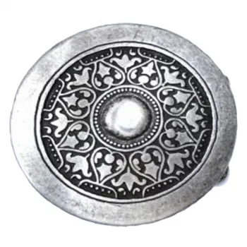 Design Gürtelschnalle Rad Ornament - Made in Italy - vorne